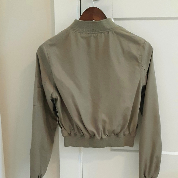 Olive Green Bomber Jacket - Picture 2 of 5